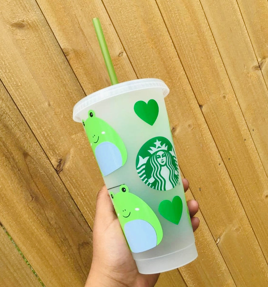 Frog Squishmallow Cup