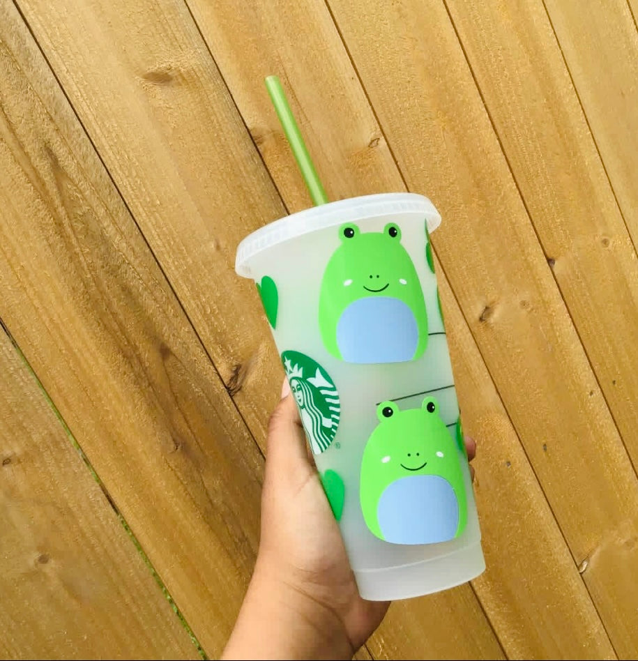 Frog Squishmallow Cup
